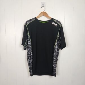 Jeep Black Digital Camo Choko Athletics Body Shield Mens XL T-Shirt